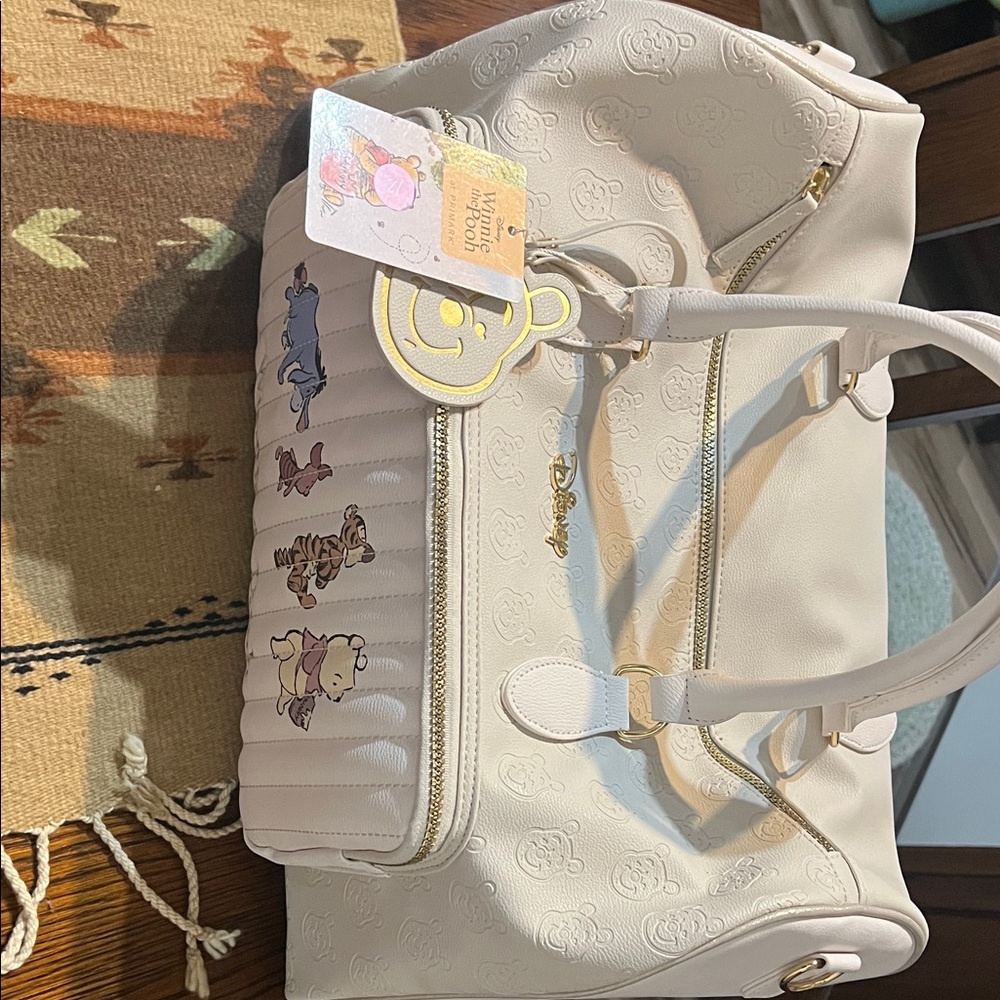 Disney Cream weekend bag  with Winnie the Pooh Characters